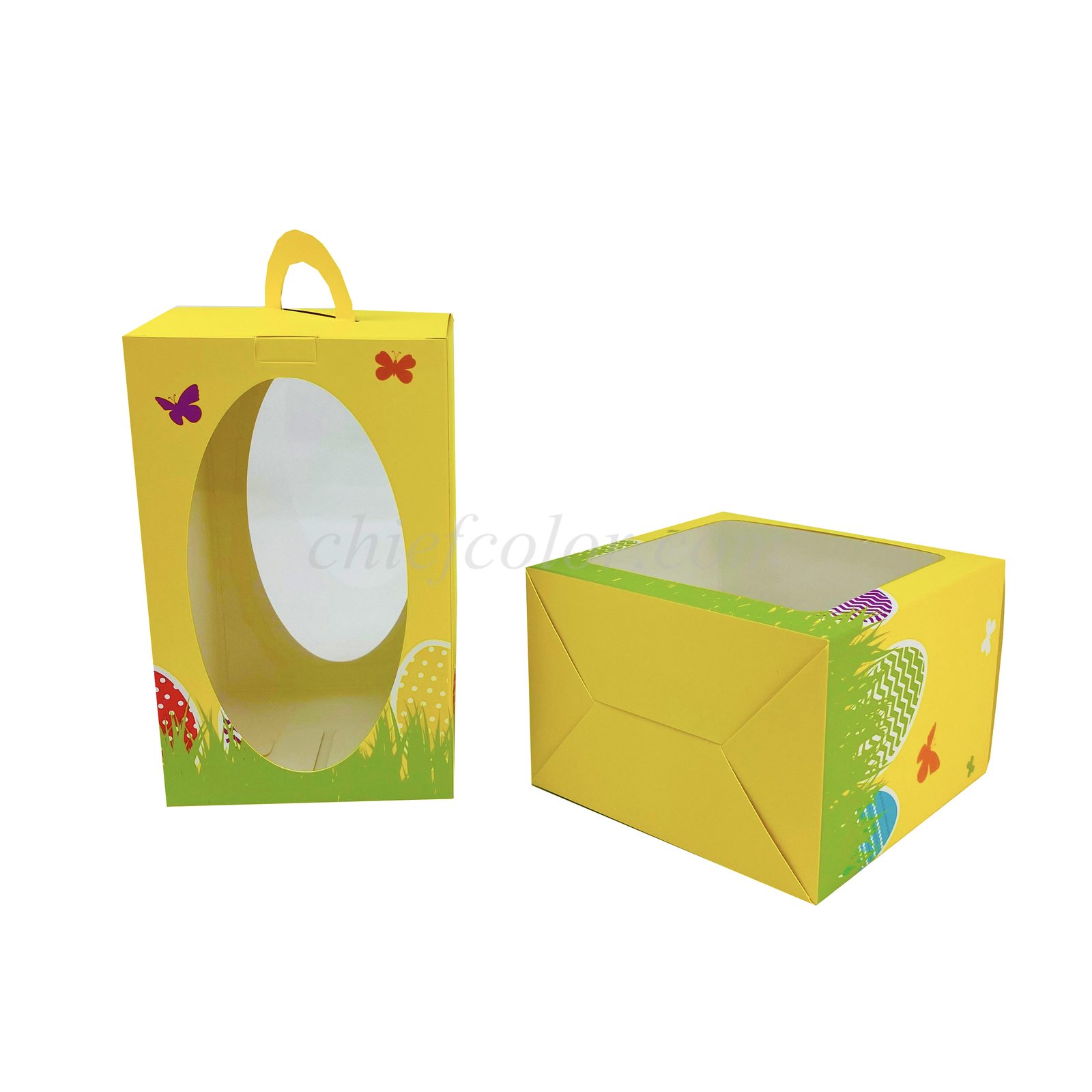 Custom Easter Egg Gifts Box with Handle and Window