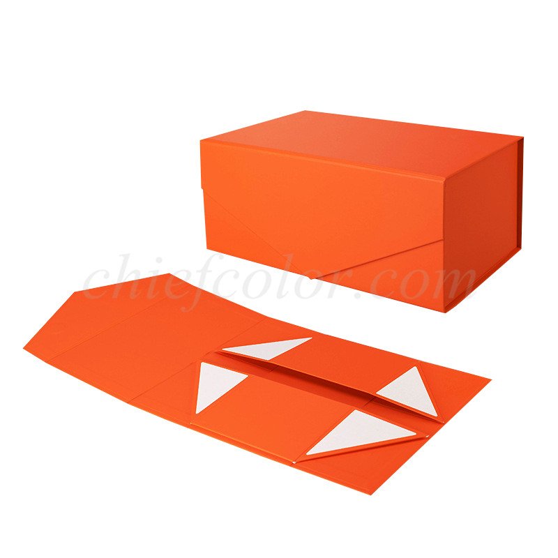 Orange Foldable Magnetic Boxes
