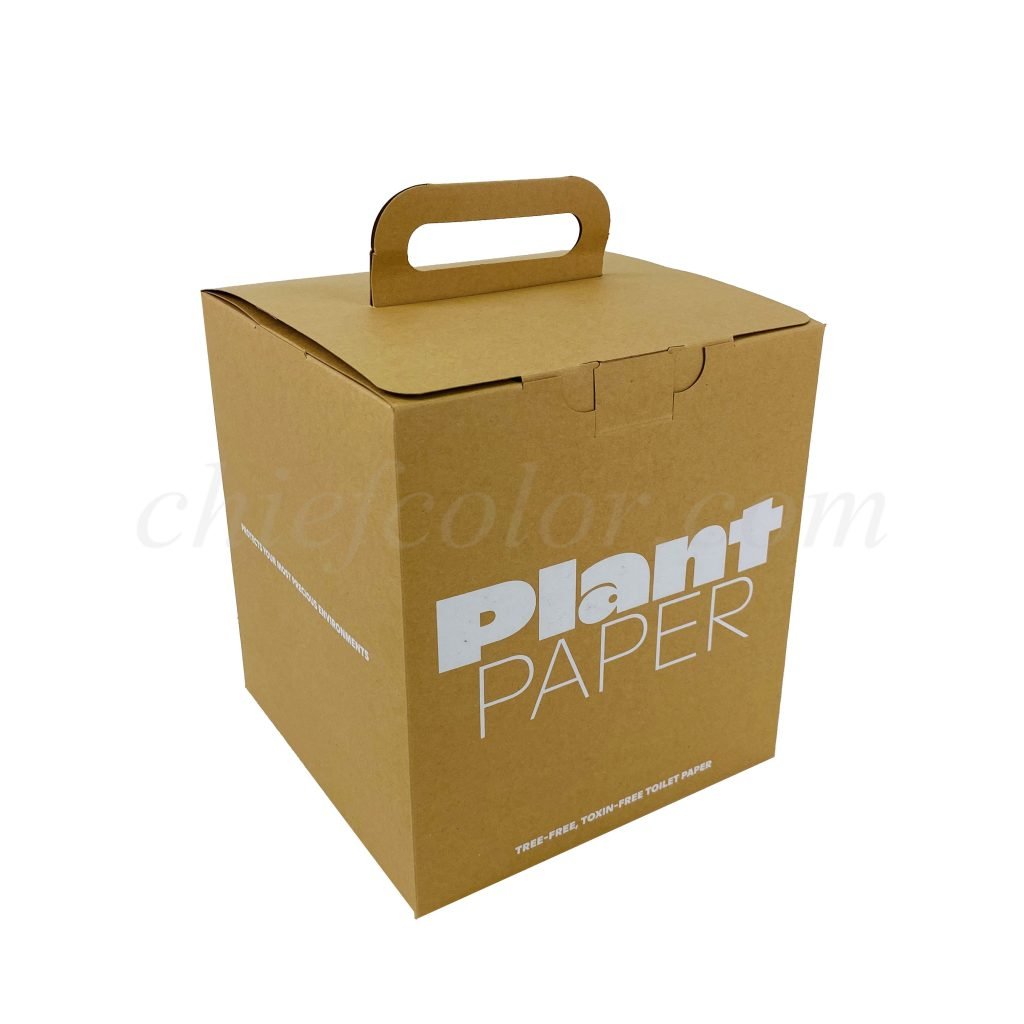 Custom Recycle Natural Kraft Auto Locked Bottom Folding Box Gift ...